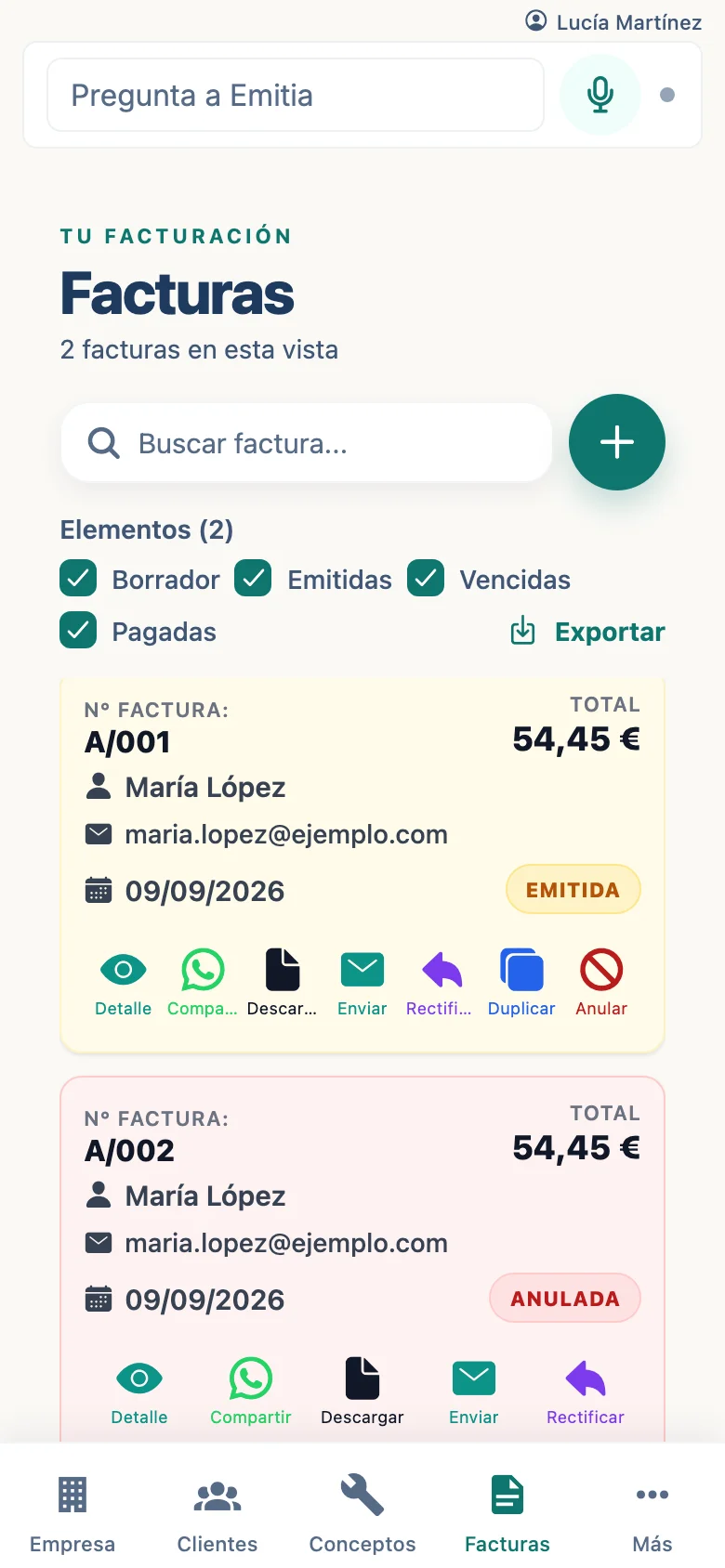 Factura anulada