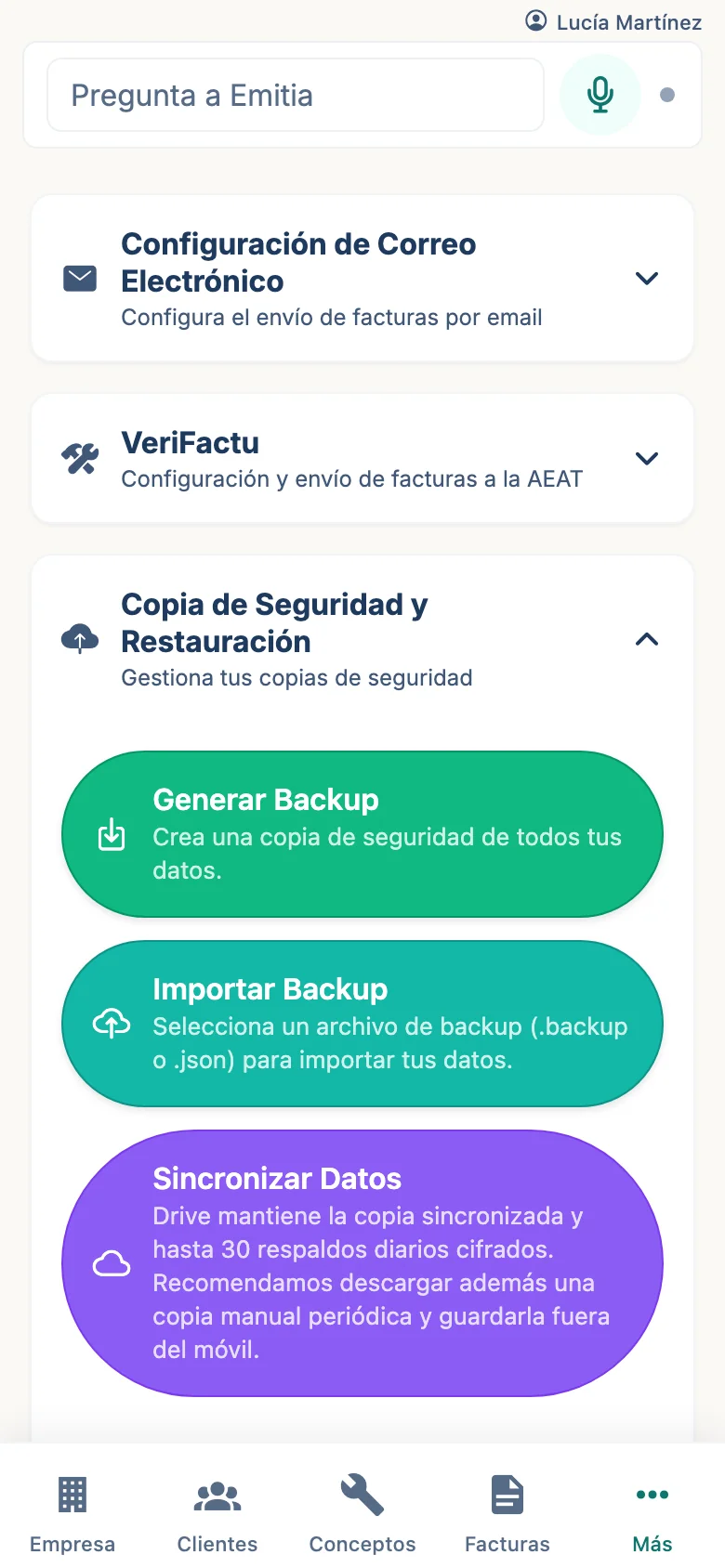 Confirma la conexión
